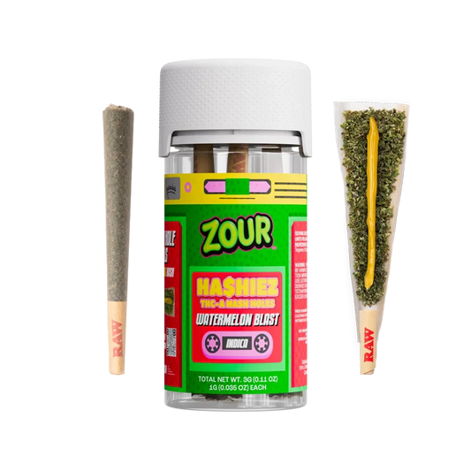 ZOUR HASHIEZ THCA HASH HOLES WATERMELON BLAST IND 1GM PROLL 3CT