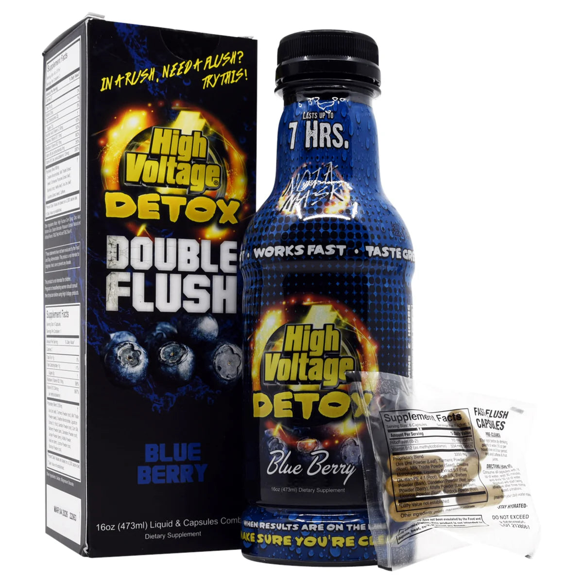 HIGH VOLTAGE DETOX DOUBLE FLUSH BLUE BERRY 16OZ