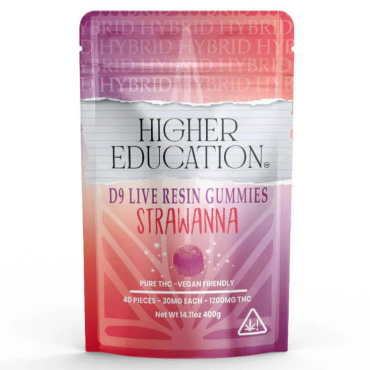 HIGHER EDUCATION D9 LR GUMY STRAWNANA HYB 1200MG|860013389833|Pack Of|1