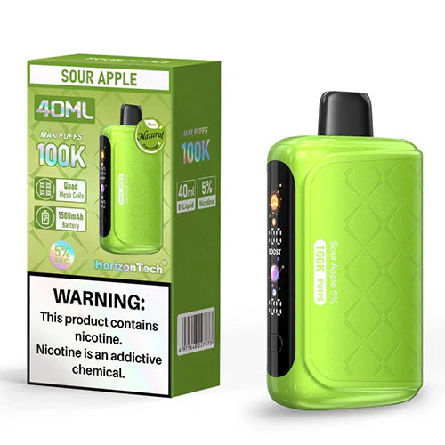 HORIZON TECH SOUR APPLE 100K|6971648227873|Pack Of|5