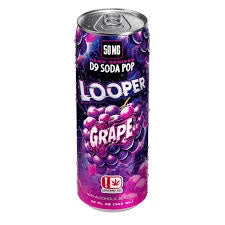 LOOPER D9 HEMP SODA POP GRAPE 50MG