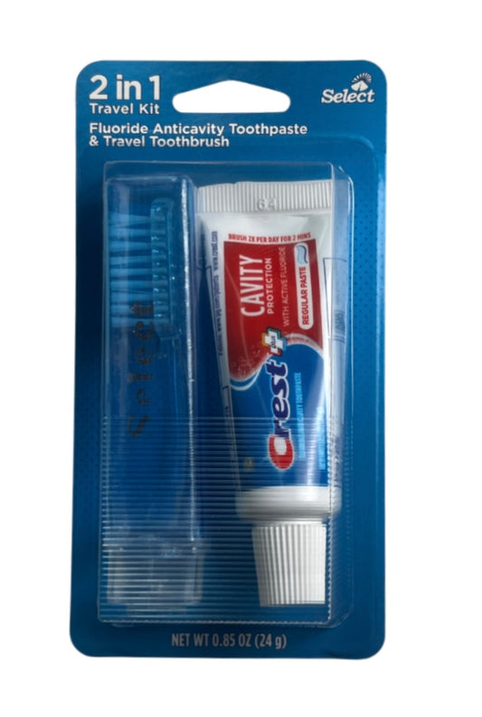 Crest Toothpaste 85oz w Travel Toothbrush Blistered 6 x 1 12cs|655708119945|Pack Of|10