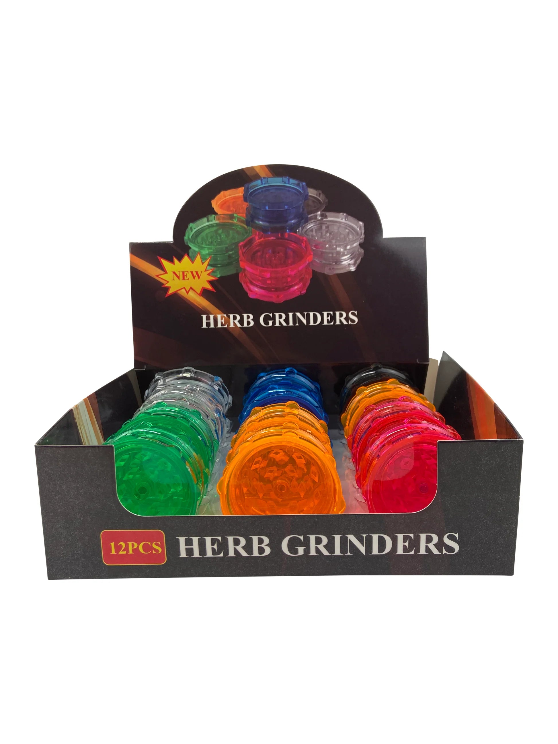 HOLLYWEED PLASTIC GRINDER SK-01805 12CT