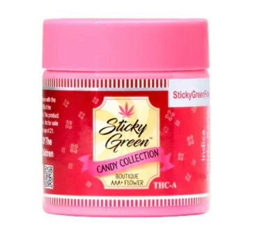 STICKY GREEN CANDY COLLECTION THC-A FLOWER- INDICA KANDY KANE 7GM