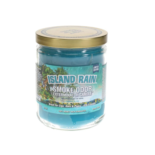 SMOKE ODOR CNDL ISLAND RAIN 1CT 13OZ