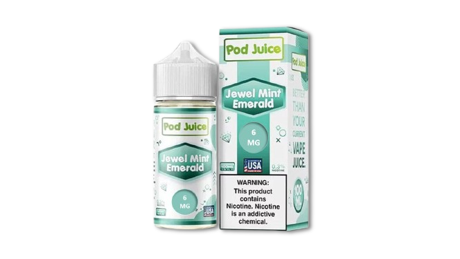 POD JUICE JEWEL MINT EMERALD 6MG 100ML