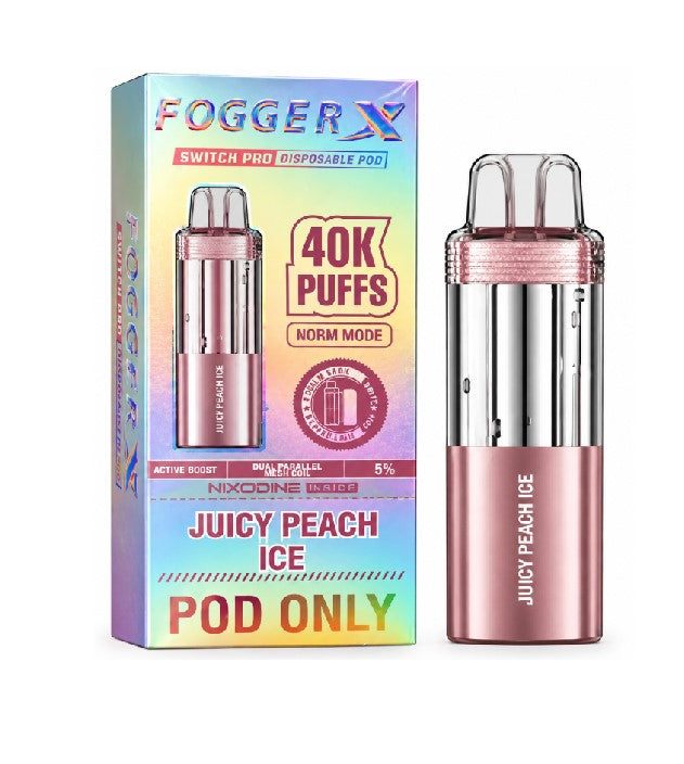 FOGER X SWITCH PRO POD NXD JUICY PEACH ICE 40K
