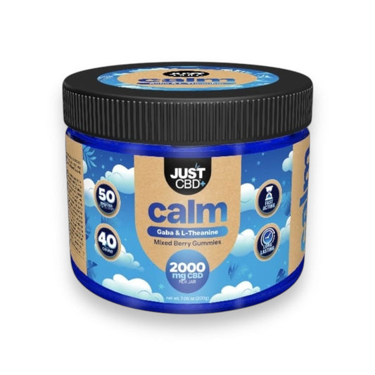 JUST CBD GABA & L-THEANINE MIXED BERRY CALM GUMMIES 2000MG