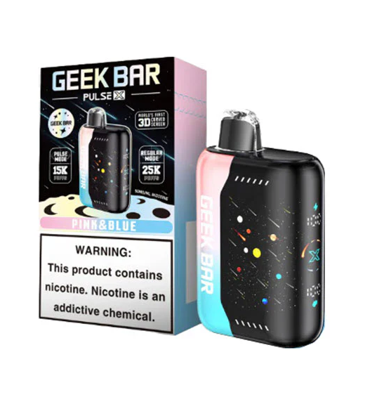 GEEK BAR PULSE X PINK AND BLUE 25K|810164281814|Pack Of|5