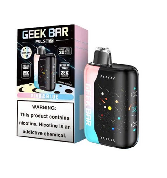 GEEK BAR PULSE X PINK AND BLUE 25K|810164281814|Pack Of|5