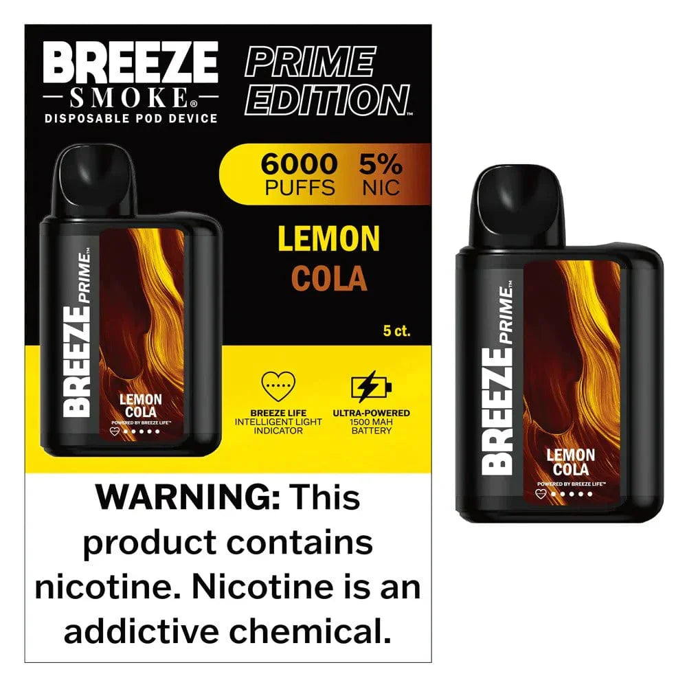 BREEZE SMOKE PRIME EDI LEMON COLA 6K