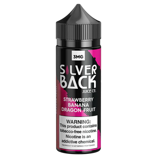 SILVERBACK JUICE CO STRWBRY BNANA DRGN FRUT 3MG 120ML
