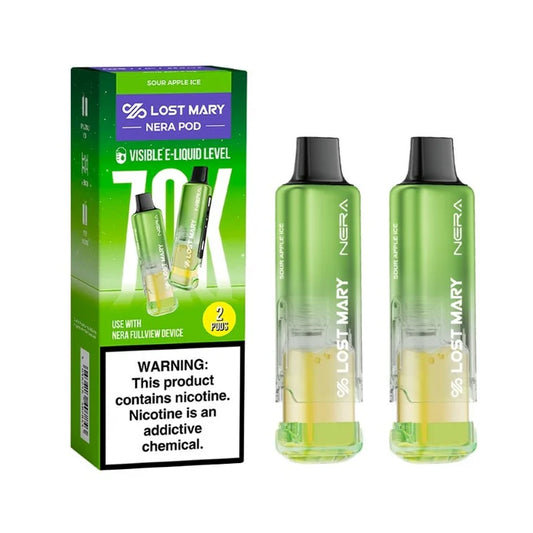 LOST MARY NERA FULLVIEW POD SOUR APPLE ICE 70K