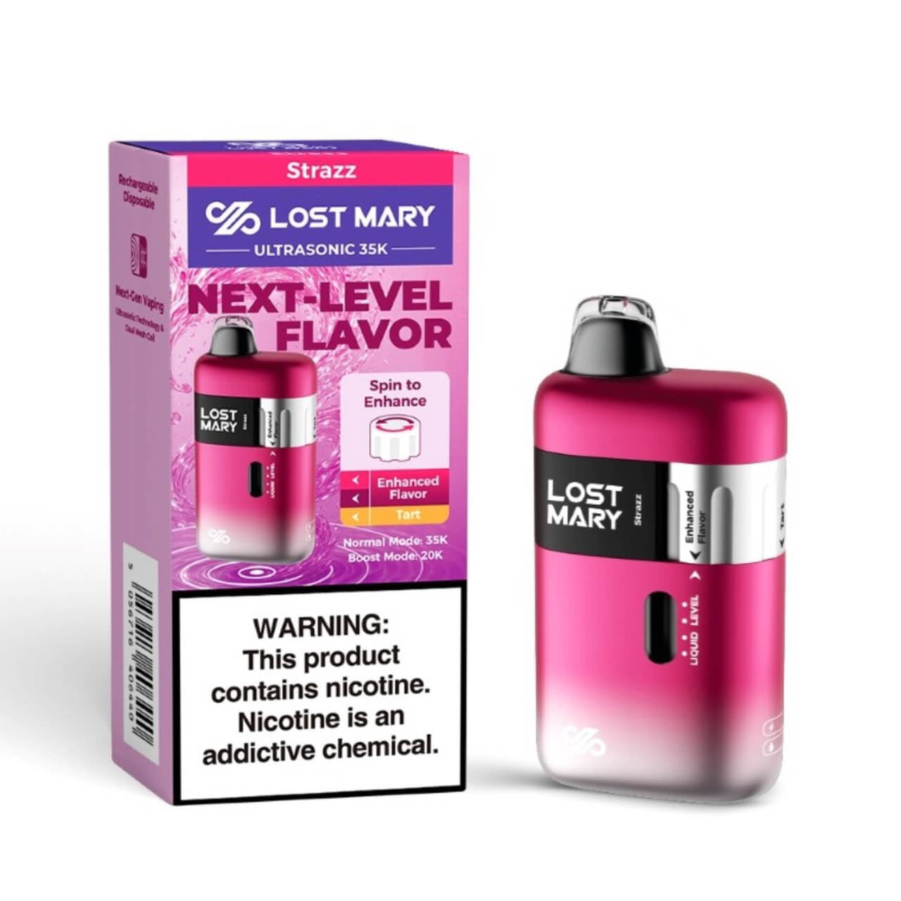 LOST MARY ULTRASONIC 35K|LOST MARY ULTRASONIC STRAZZ 35K|5056716406440|Pack of 5