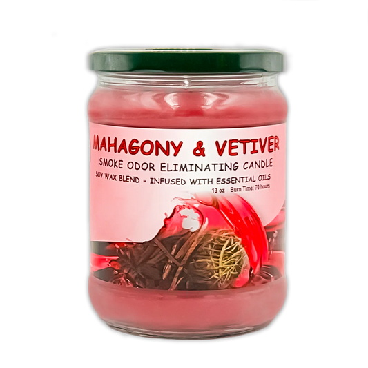 BLUNTEFFECT ODOR CANDLE MAHAGONY & VETIVER 13OZ
