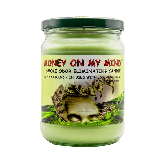 BLUNTEFFECT ODOR CANDLE MONEY ON MY MINDE 13OZ
