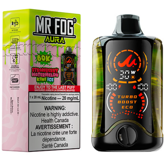MR FOG AURA STRAWBERRY WATERMELON KIWI ICE 60K