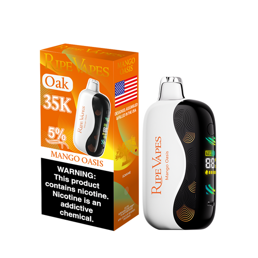 RIPE VAPES OAK 35K|RIPE VAPES OAK MANGO OASIS 35K|735380473877|Pack of 5