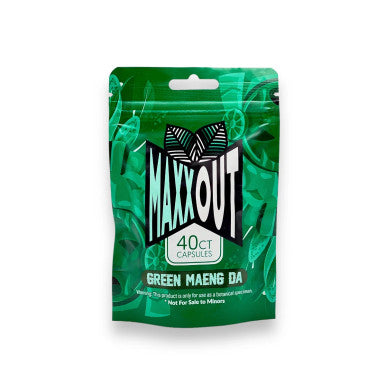 PAIN OUT MAXX KRATOM CAPSULES 40CT GREEN MAENG DA