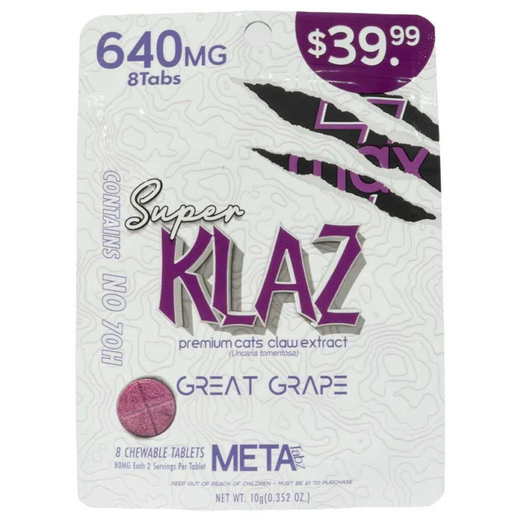 SUPER KALZ PREMIMUM GREAT GRAPE META 640MG 8CT 10PK