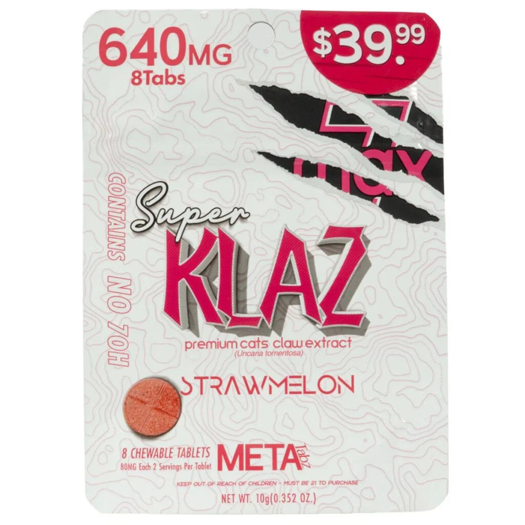 SUPER KLAZ PREMIMUM STRAWMELON META 640MG 8CT 10PK