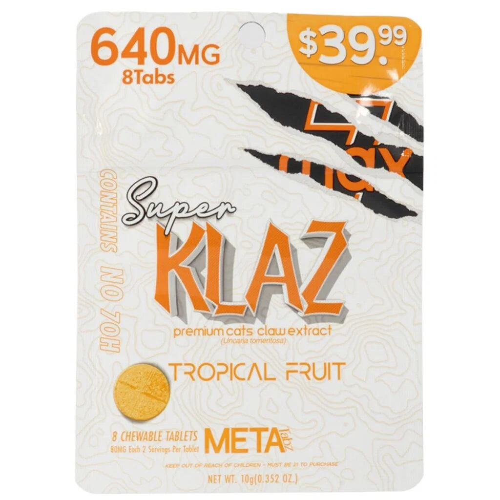SUPER KALZ PREMIMUM TROPICAL FRUIT META 640MG 8CT 10PK