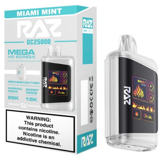 RAZ MIAMI MINT 25K|6972866507709|Pack Of|5
