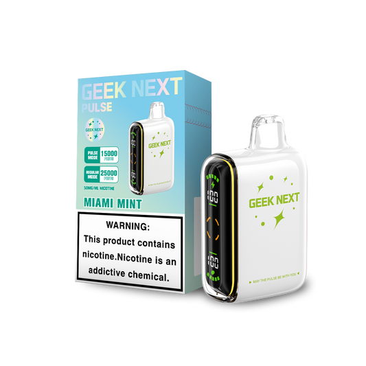 GEEK NEXT PULSE 25K|GEEK NEXT PULSE MIAMI MINT 25K|6917673166763|Pack of 5