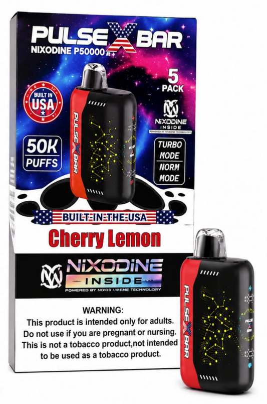 PULSE X BAR NIXODINE CHERRY LEMON 50K