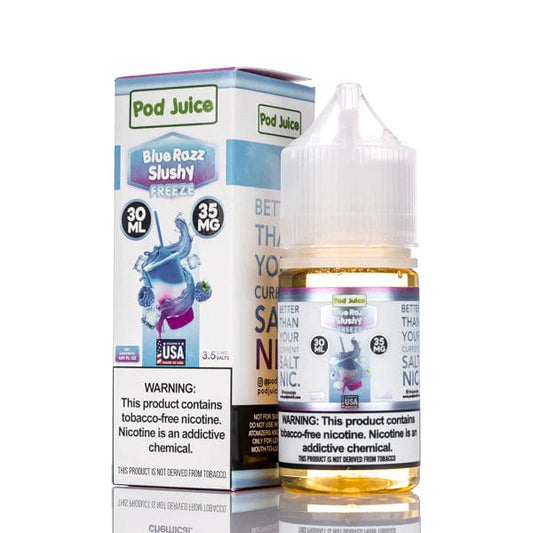 POD JUICE SALT BLUE RAZZ SLUSHY 35MG 30ML