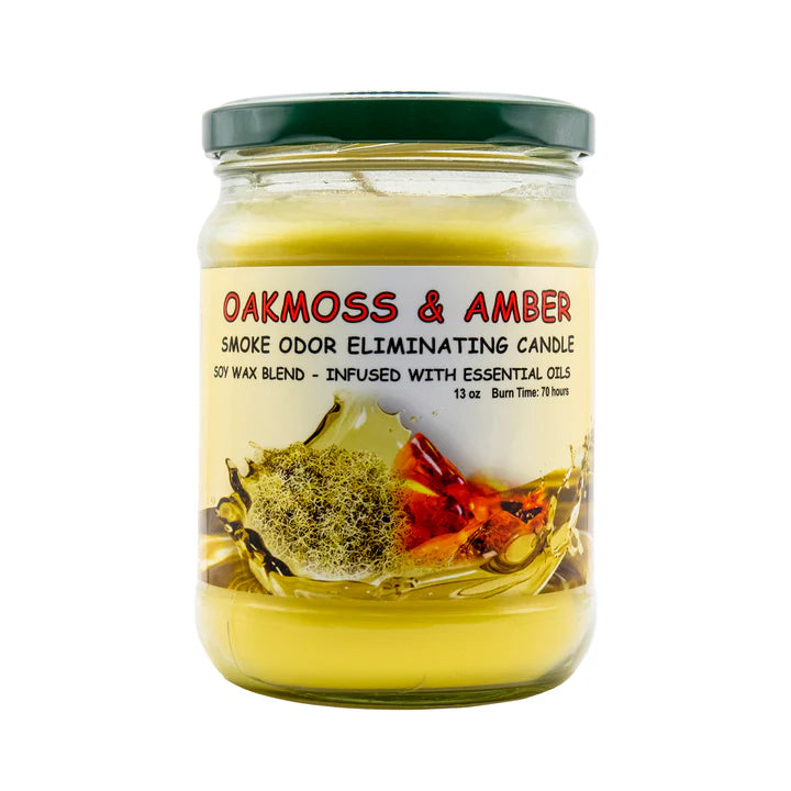 BLUNTEFFECT ODOR CANDLE OAKMOSS & AMBER 13OZ