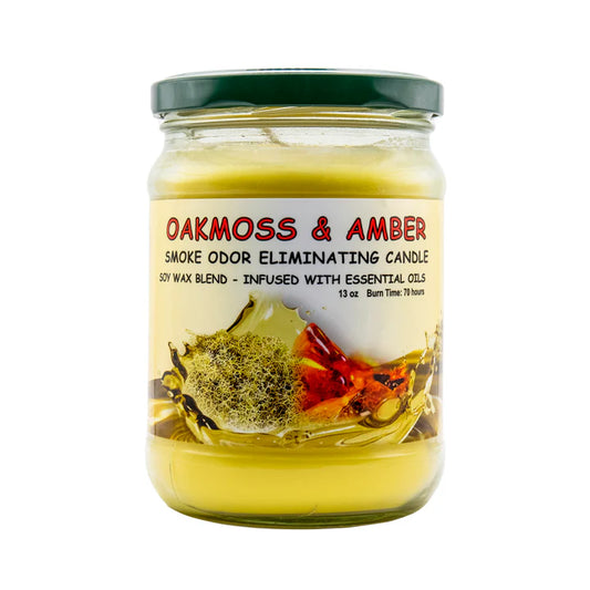 BLUNTEFFECT ODOR CANDLE OAKMOSS & AMBER 13OZ