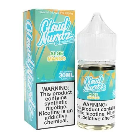 CLOUD NURDZ TFN NIC SALT ICED ALOE MANGO 50MG 30ML