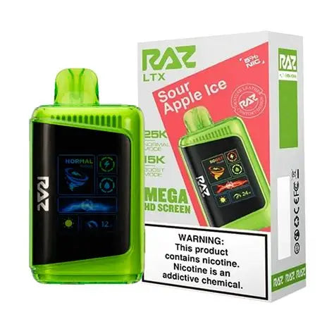 RAZ LTX SOUR APPLE ICE 25K