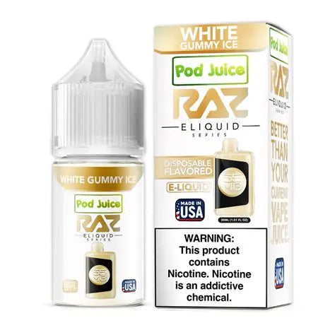 POD JUICE X RAZ WHITE GUMMY ICE 55MG 30ML