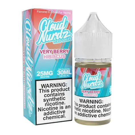 CLOUD NURDZ TFN NIC SALT ICED VERY BERRY HIBISCUS 50MG 30ML