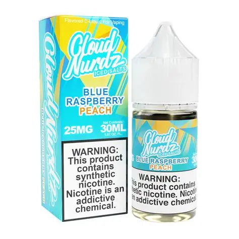 CLOUD NURDZ BLUE RASPBERRY PEACH 25MG 30ML