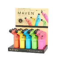 MAVEN ALPHA NEON BUTANE LIGHTER 15CT