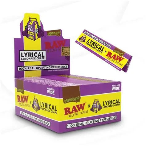 RAW PAPERS X LYRICAL LMNADE GRAPE KING SIZE 32CT