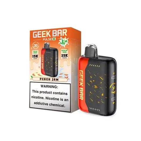 GEEK BAR PULSE X PEACH JAM 25K|810164283184|Pack Of|5