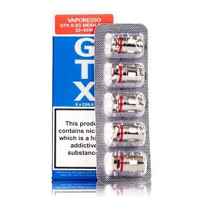 VAPORESSO GTX MESH COIL 5CT 0.3OHM