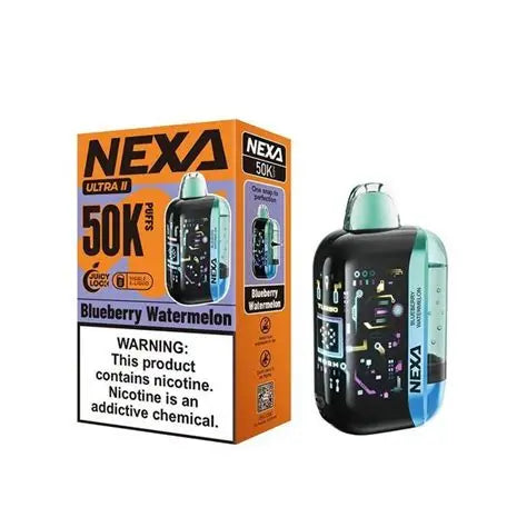 NEXA ULTRA II 50K|NEXA ULTRA II BLUEBERRY WATERMELON 50K|6942344010212|Pack of 5