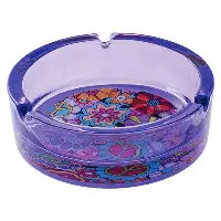 GLASS FUJIMA HIPPIE FLOWER ASHTRAY GA871CT