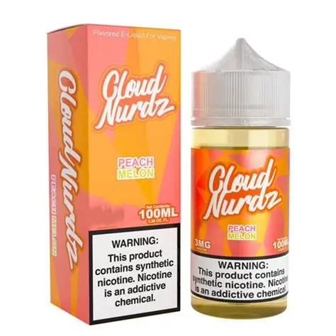 CLOUD NURDZ PEACH MELON 6MG 100ML