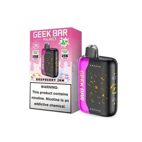GEEK BAR PULSE X RASPBERRY JAM 25K|810164283160|Pack Of|5