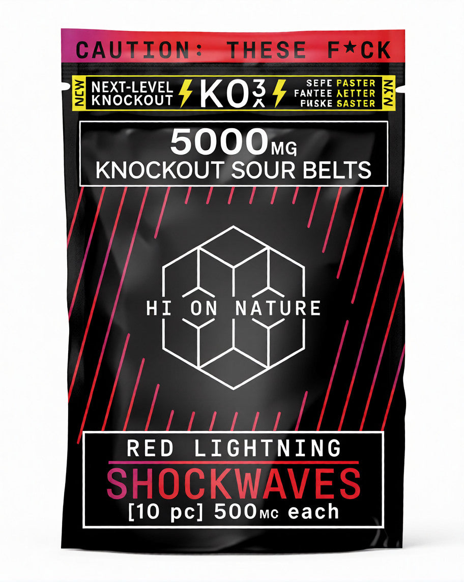 HI ON NATURE KO3 GUMY RED LIGHTNING 5000MG