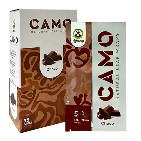 CAMO NATURAL LEAF WRAPS 5PK 25CT CHOCO