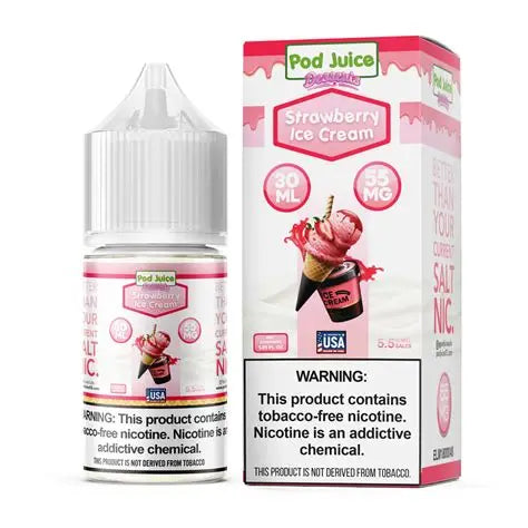 POD JUICE STWBRY ICE CREAM 30ML 55MG