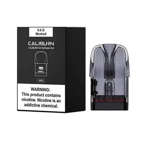 UWELL CALIBURN G3 REFILLABLE POD 4PK 2.5ML -0.6OHM