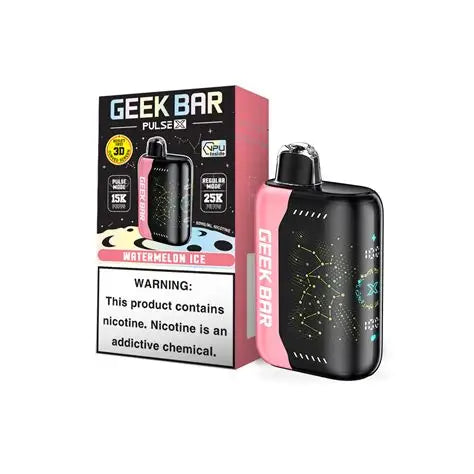 GEEK BAR PULSE X 25K|GEEK BAR PULSE X WATERMELON ICE 25K|810125439285|Pack of 5